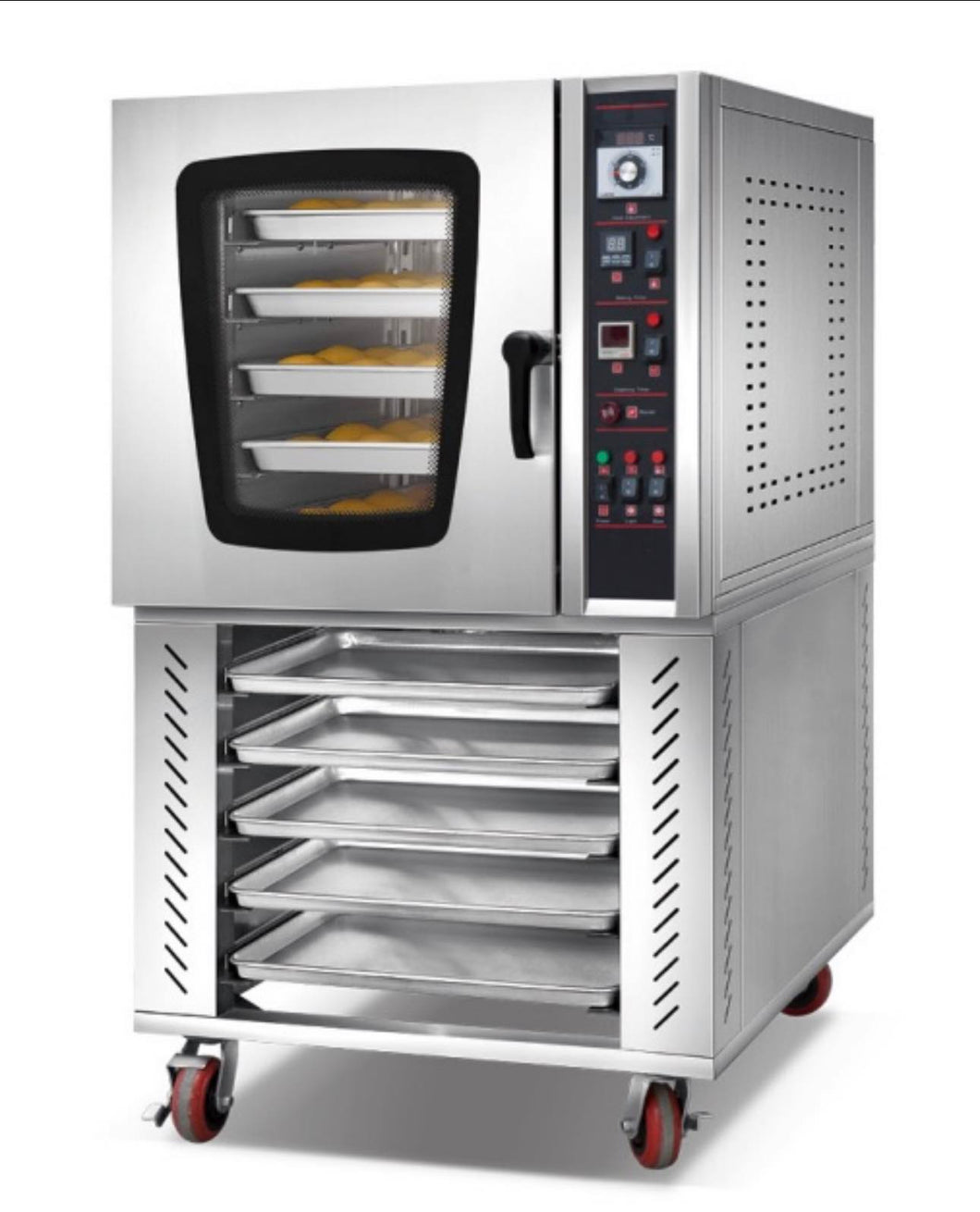 5 Tray Gas Convection Oven with Shelf
