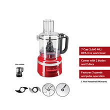 Load image into Gallery viewer, KitchenAid ® Empire Red 7-Cup Food Processor
