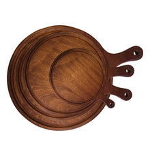 Load image into Gallery viewer, Round Wooden Serving Board 23x15x2