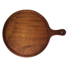 Load image into Gallery viewer, Round Wooden Serving Board 23x15x2