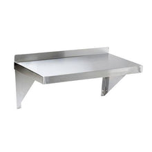 Load image into Gallery viewer, 16 Gauge Stainless Steel 12" x 36" Heavy Duty Solid Wall Shelf - Eco Prima Home and Commercial Kitchen Supply