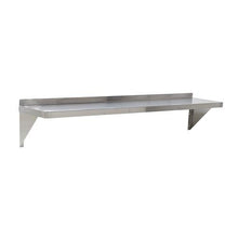 Load image into Gallery viewer, 16 Gauge Stainless Steel 12" x 48" Heavy Duty Solid Wall Shelf - Eco Prima Home and Commercial Kitchen Supply