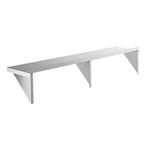 Load image into Gallery viewer, 16 Gauge Stainless Steel 12" x 60" Heavy Duty Solid Wall Shelf - Eco Prima Home and Commercial Kitchen Supply