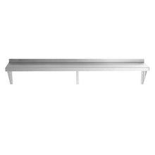 Load image into Gallery viewer, 16 Gauge Stainless Steel 12" x 60" Heavy Duty Solid Wall Shelf - Eco Prima Home and Commercial Kitchen Supply