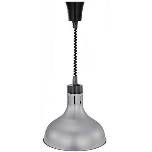 Matte Silver Pendant Food Heat Lamp, 29 cm – Eco Prima Home and