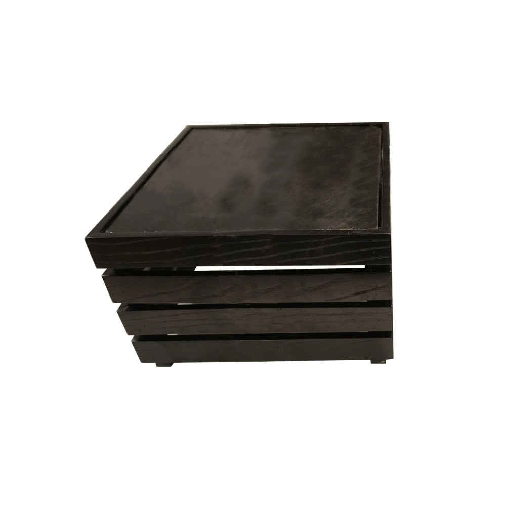 Picture of Black Wooden Crate Risers – Eco Prima Home and Commercial Kitchen Supply