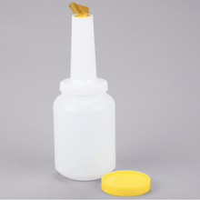 Load image into Gallery viewer, 2L Pour Bottle with Yellow Spout and Cap - Eco Prima Home and Commercial Kitchen Supply