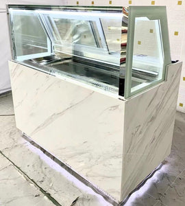 Ice Cream Showcase w/ Marble Base, L1536 x W910 x H1350 mm