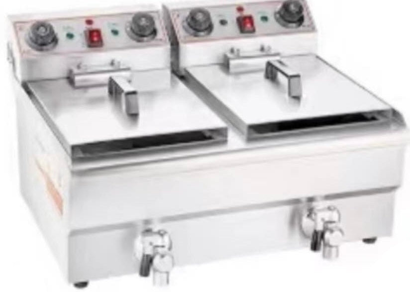 10L+10L Double Tank, Double Basket Electric Fryer