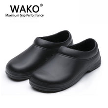 Load image into Gallery viewer, Wako Black Anti-Slip Chef Shoes
