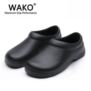 Wako Black Anti-Slip Chef Shoes