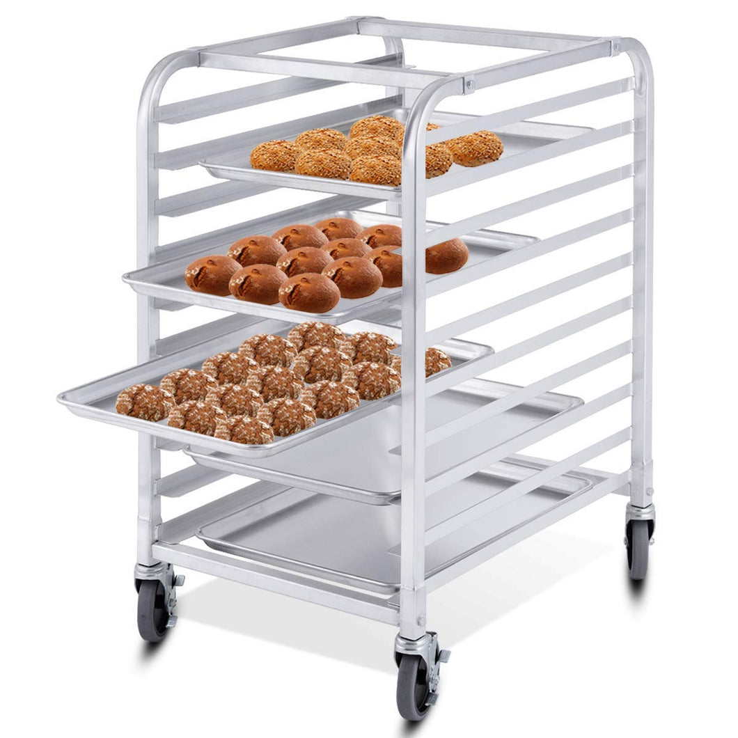 Single Half Row Cooling Rack Trolley, fits 53 x 33 cm pans