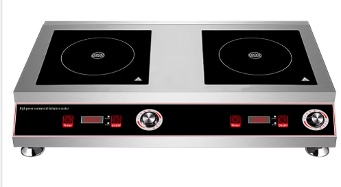 Double Stainless Steel Induction Cooker, Smart Sensor Touch, LED Digital Display, 4 Cooling Fans, L750 x D430 x H145 mm