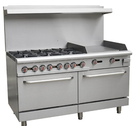 6 Burner Heavy Duty Gas Stove with 24