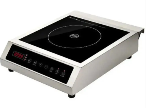 Single Stainless Steel Induction Cooker with Smart Sensor Touch Controller, Led Display, 2 Cooling Fans, L440 x D355 x H110 mm