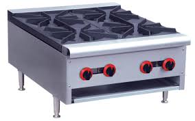 Commercial Countertop 4 Burner Gas Stove