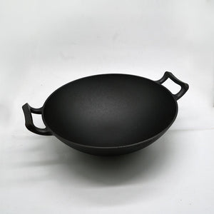 14" Cast Iron Wok - Eco Prima Home and Commercial Kitchen Supply