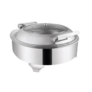 6L Round Hydraulic Chafing Dish with Glass Lid