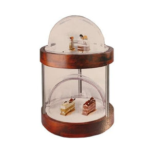 2-Tier Wooden Dome Display - Eco Prima Home and Commercial Kitchen Supply