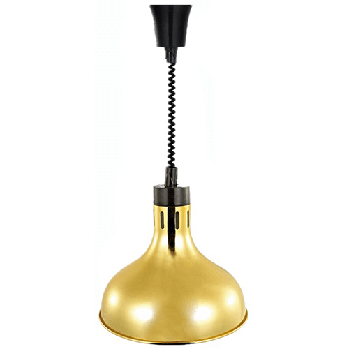 Gold Pendant Food Heat Lamp, 29 cm - Eco Prima Home and Commercial Kitchen Supply