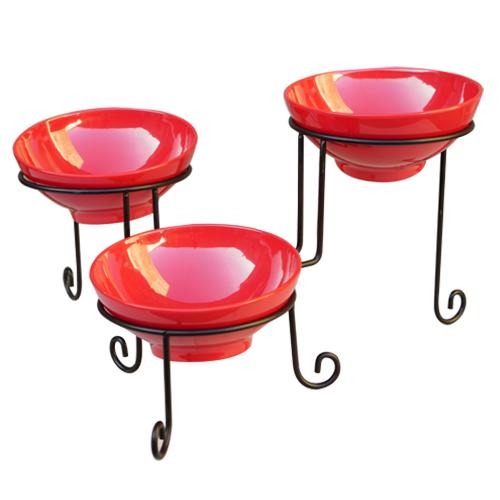 3-Tier Red Melamine Spread - Eco Prima Home and Commercial Kitchen Supply