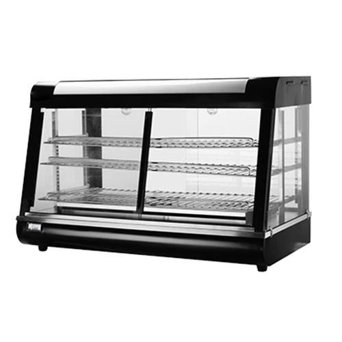 Large Black Warming Showcase - Eco Prima Home and Commercial Kitchen Supply