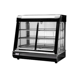 Medium Black Warming Showcase - Eco Prima Home and Commercial Kitchen Supply