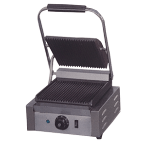 Electric Panini Sandwich Grill with Grooved Grill Surfaces - Eco Prima Home and Commercial Kitchen Supply