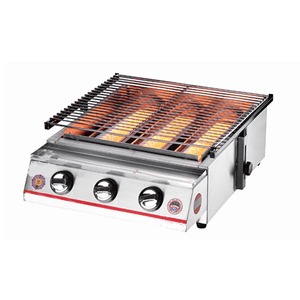 3 Burner Gas Barbeque Grill, Big - Eco Prima Home and Commercial Kitchen Supply
