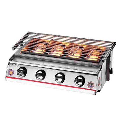 4 Burner Gas Barbeque Grill - Eco Prima Home and Commercial Kitchen Supply