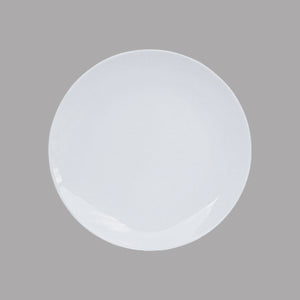 9" White Round Plate