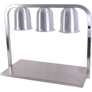 Triple Head Aluminum Food Warmer with Food Pan - Eco Prima Home and Commercial Kitchen Supply