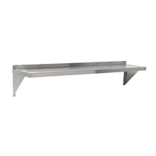 Load image into Gallery viewer, 16 Gauge Stainless Steel 12&quot; x 48&quot; Heavy Duty Solid Wall Shelf - Eco Prima Home and Commercial Kitchen Supply

