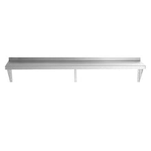 Load image into Gallery viewer, 16 Gauge Stainless Steel 12&quot; x 60&quot; Heavy Duty Solid Wall Shelf - Eco Prima Home and Commercial Kitchen Supply
