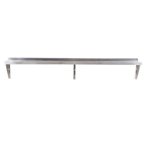 16 Gauge Stainless Steel 12" x 72" Heavy Duty Solid Wall Shelf - Eco Prima Home and Commercial Kitchen Supply