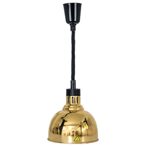 Gold Pendant Food Heat Lamp, 25 cm - Eco Prima Home and Commercial Kitchen Supply