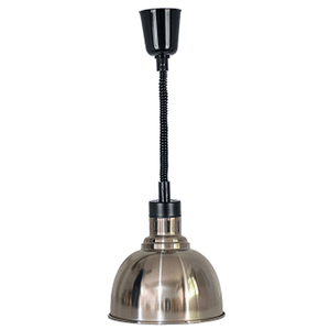 Silver Pendant Food Heat Lamp, 25 cm - Eco Prima Home and Commercial Kitchen Supply