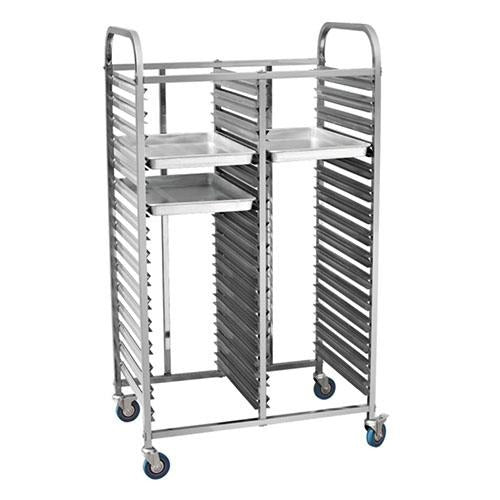 Dual Row Pan Rack Trolley - Eco Prima Home and Commercial Kitchen Supply
