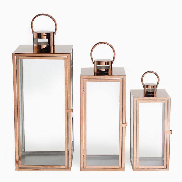 Rose Gold Lantern - Eco Prima Home and Commercial Kitchen Supply