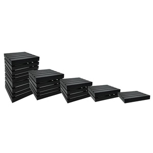 Black Wood Crates