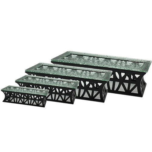 Matte Black Bird's Nest Rectangular Buffet Riser – Eco Prima Home and ...