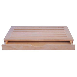 Oak Bread Cutting Board with Crumb Tray - Eco Prima Home and Commercial Kitchen Supply