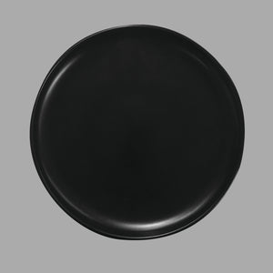 Round Black Ceramic Plate