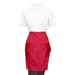 Maroon Half Apron - Eco Prima Home and Commercial Kitchen Supply
