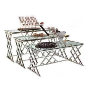 Crisscross Buffet Table - Eco Prima Home and Commercial Kitchen Supply