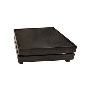 Black Wooden Crate Risers