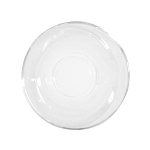 Clear Glass Saucer - Eco Prima Home and Commercial Kitchen Supply