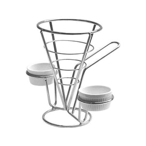 Wire Cone Basket with Handle - Eco Prima Home and Commercial Kitchen Supply