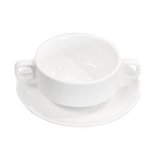 Classic Consomme Cup and Saucer - Eco Prima Home and Commercial Kitchen Supply