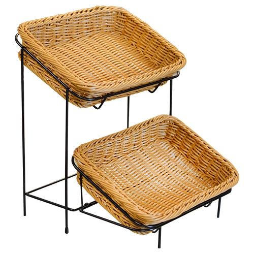 2-Tier Bread Basket - Eco Prima Home and Commercial Kitchen Supply